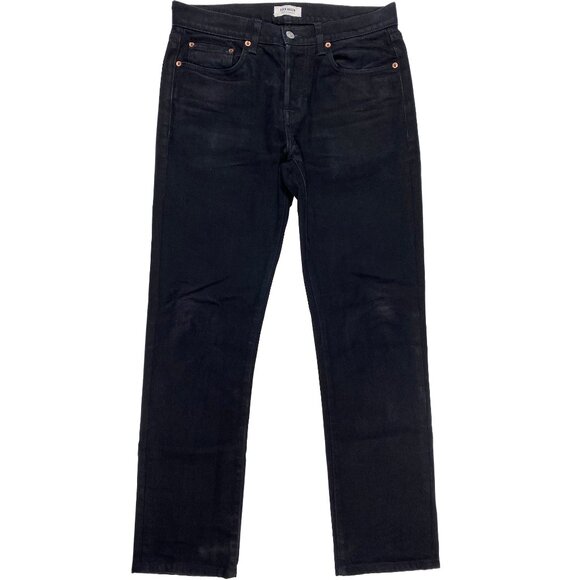 Buck Mason Button-Fly Slim Fit Stretch Denim Black Jeans Men's size 31x29 - Picture 1 of 9